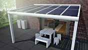 Solardach Terrasse Aluminium